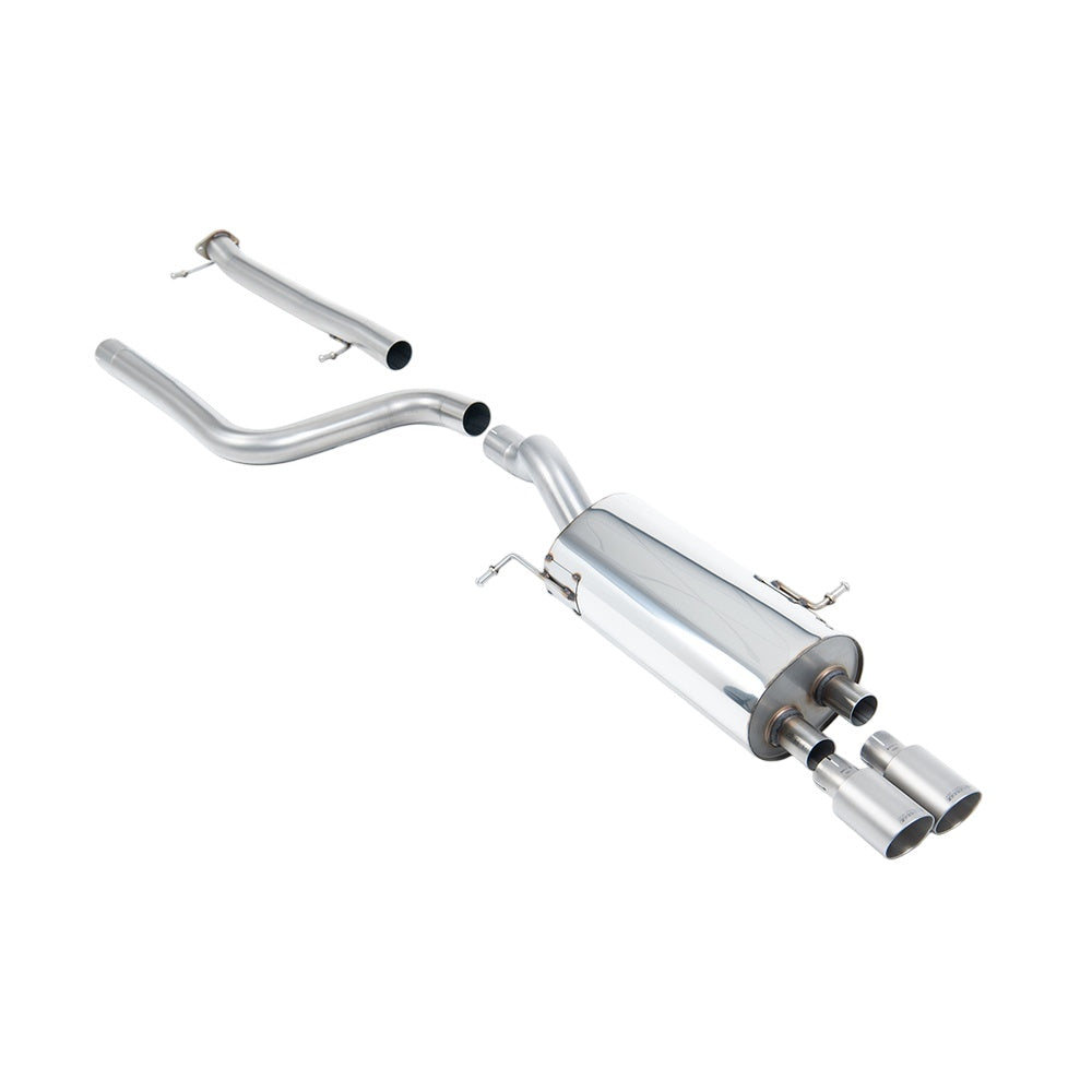 Milltek Ford Fiesta Mk7/Mk7.5 ST 1.6 litre EcoBoost 182PS & ST200 2013-2017 Cat-back Exhaust  - Non Resonated Titanium Tips