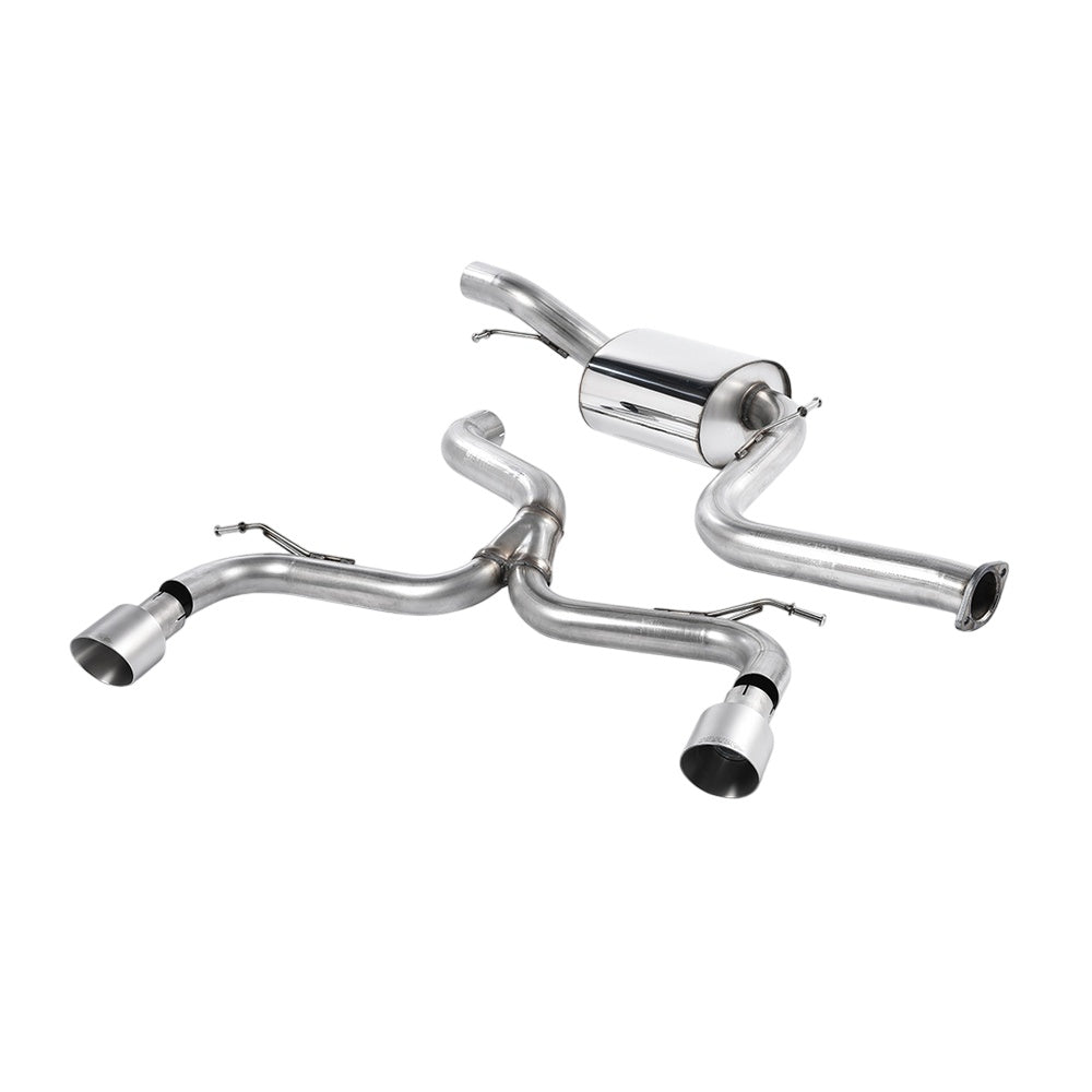 Milltek Ford Focus Mk2 ST 225 2005-2010 Cat-back Exhaust - Race System Titanium Tips