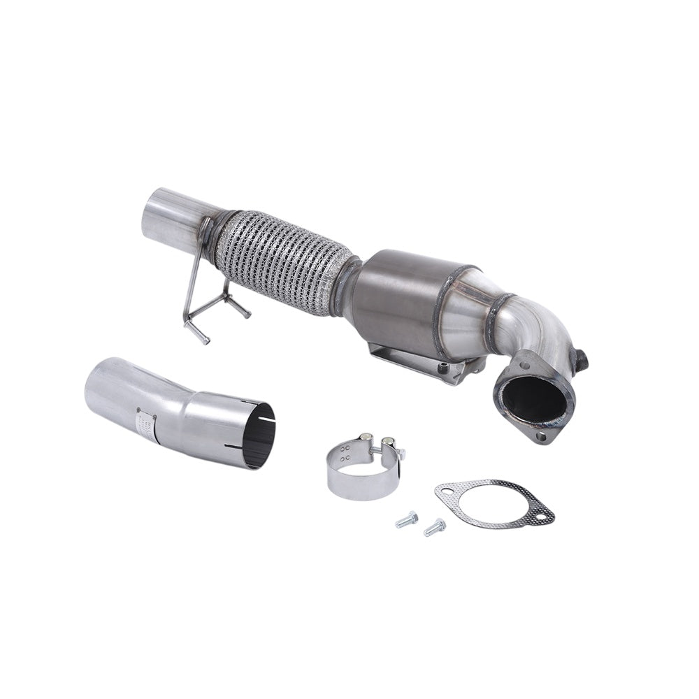 Milltek Ford Focus Mk3 RS 2.3-litre EcoBoost 4wd 5-Door Hatchback 2016-2018 Large Bore Downpipe and Hi-Flow Sports Cat Exhaust - SSXFD192