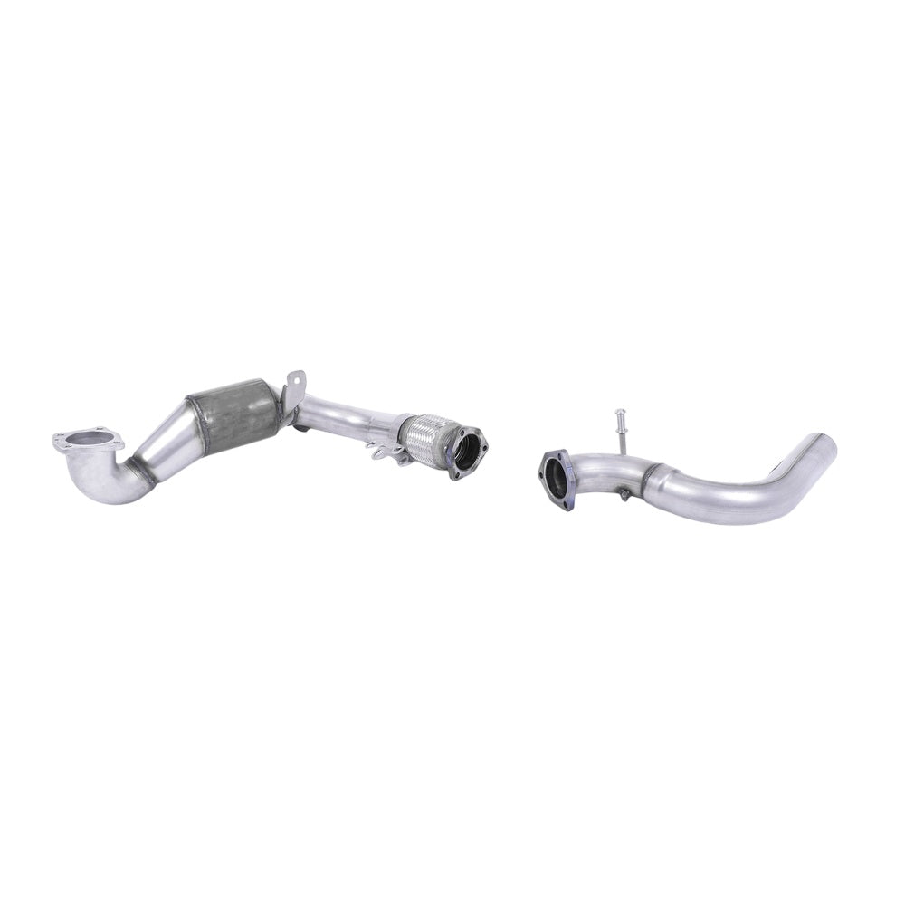 Milltek Ford Fiesta Mk8 1.0T EcoBoost ST-Line 3 & 5 Door (Non-OPF/GPF Models Only) 2017-2019 Cast Downpipe with Race Cat Exhaust - Milltek Fitment