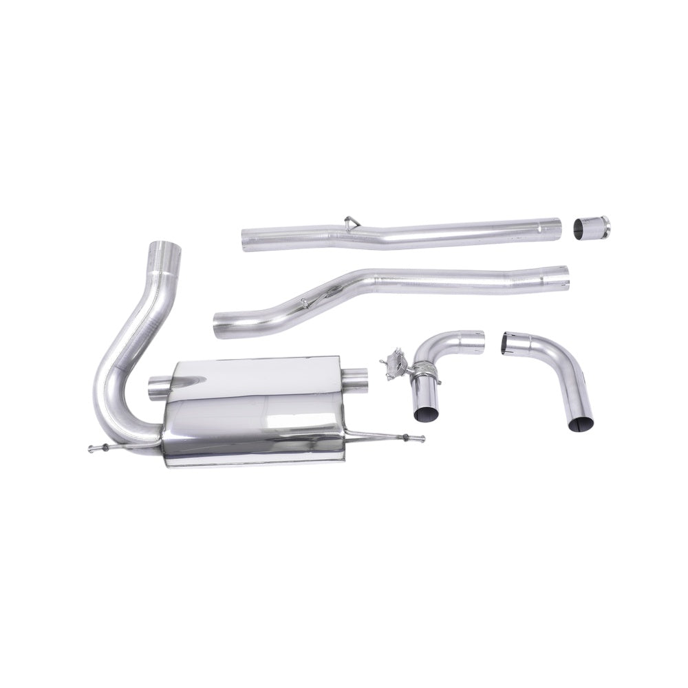 Milltek Ford Focus Mk3 RS 2.3-litre EcoBoost 4wd 5-Door Hatchback 2016-2018 Cat-back Exhaust  - Non Res Carbon Tips