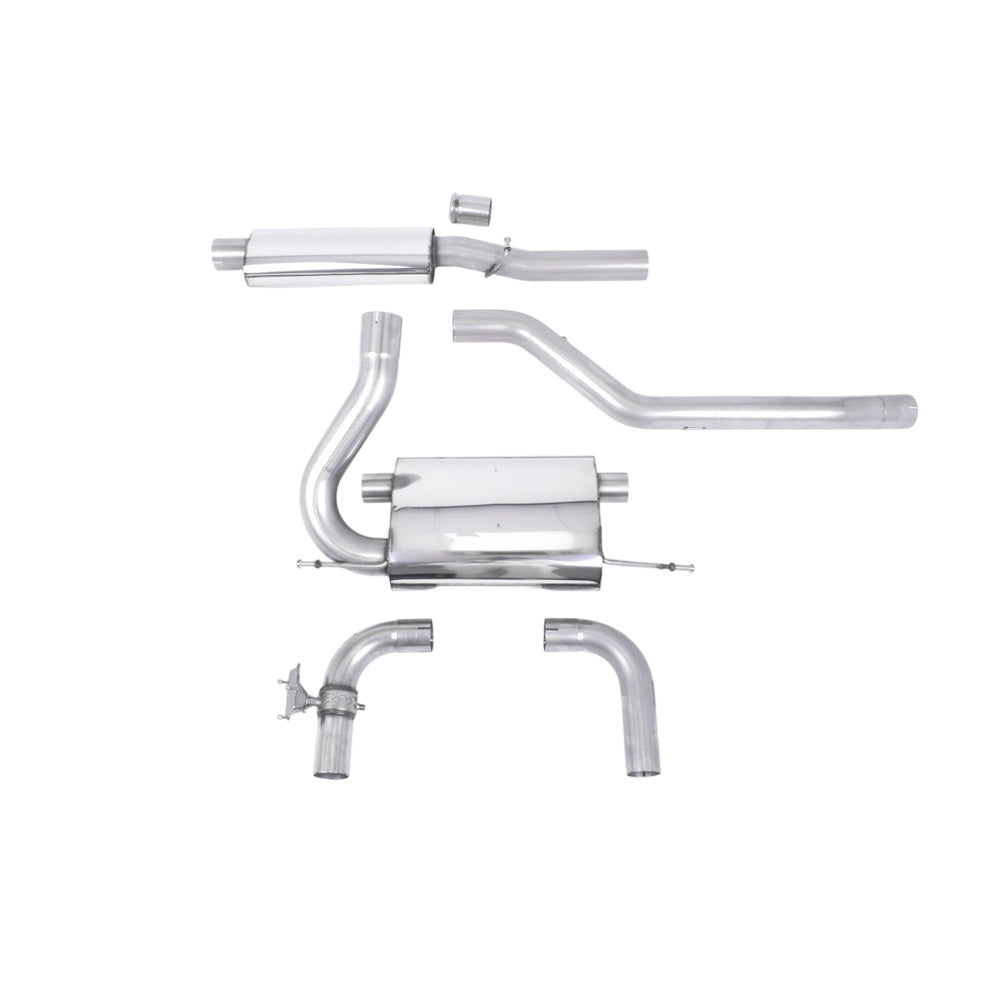 Milltek Ford Focus Mk3 RS 2.3-litre EcoBoost 4wd 5-Door Hatchback 2016-2018 Cat-back Exhaust  - Resonated Carbon Tips