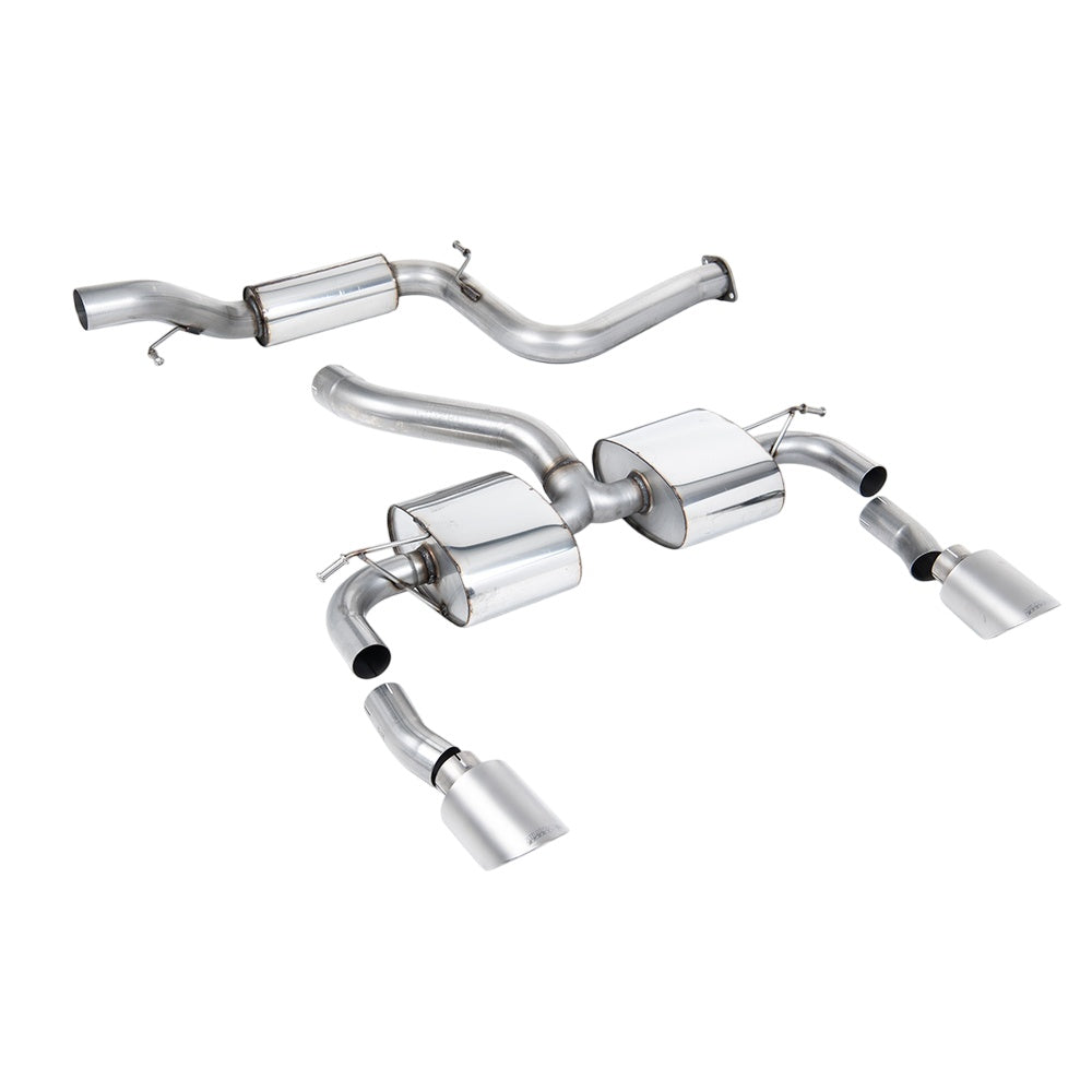 Milltek Ford Focus MK2 RS 2.5T 305PS 2009-2010 Cat-back Exhaust  - Resonated Titanium Tips
