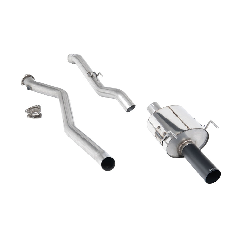 Milltek Cat-Back Exhaust System 3in / 76mm Honda Integra DC5 Type-R 01-06  - Non-Resonated Black Tip