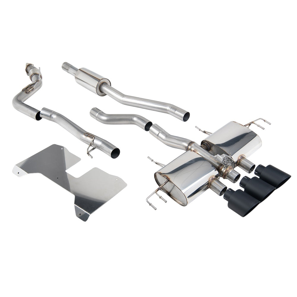 Milltek Honda Civic Type R FL5 2.0 i-VTEC 2022+ Cat-back Exhaust  - Non Resonated / GT-115 Brushed Titanium Tips