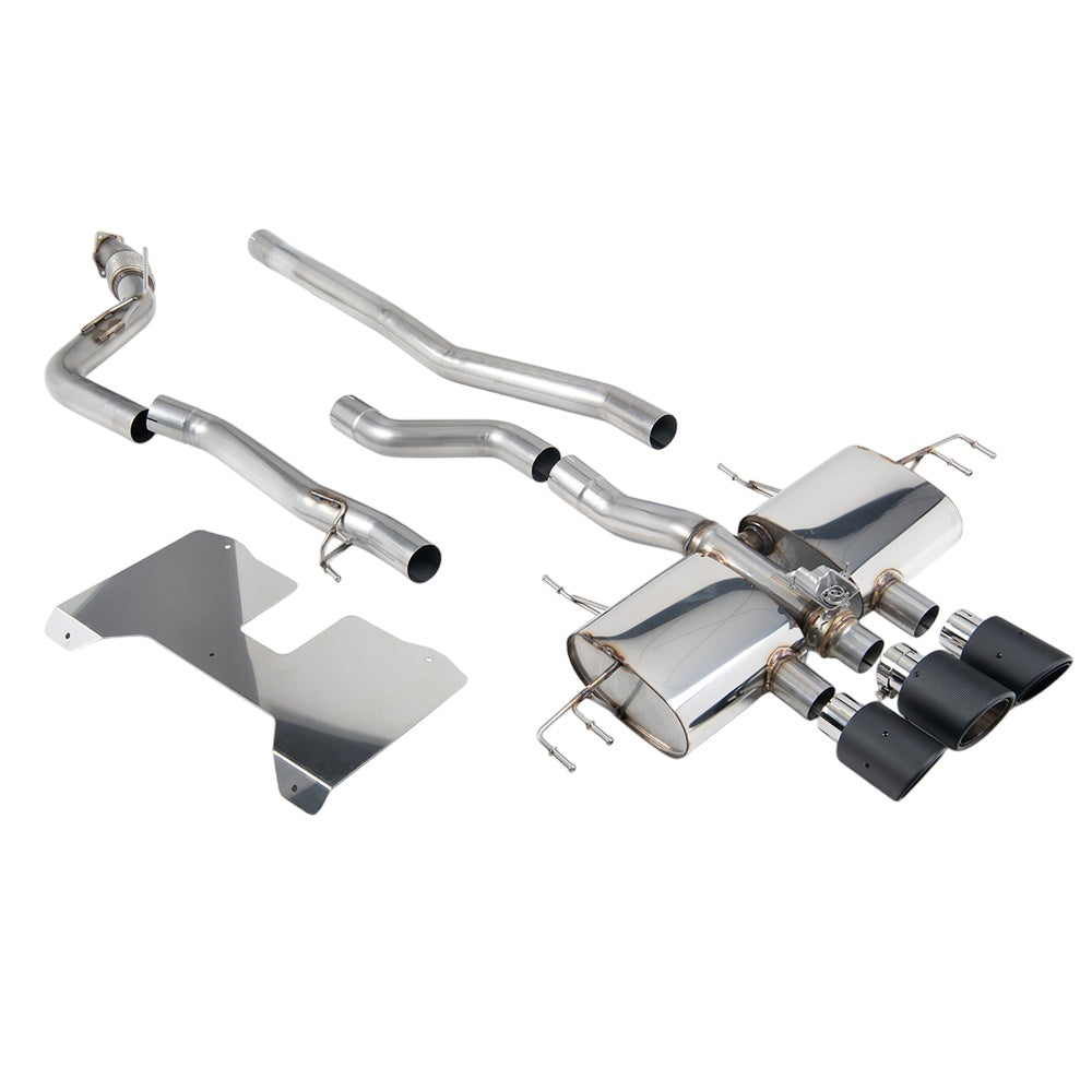 Milltek Honda Civic Type R FL5 2.0 i-VTEC 2022+ Cat-back Exhaust  - Road+ Part Resonated / GT-115 Burnt Titanium Tips