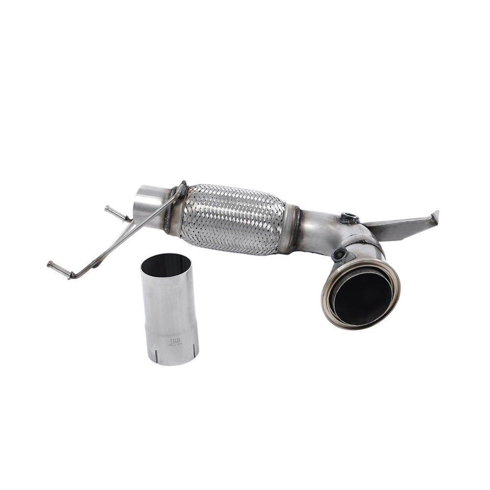 Milltek New Mini Mk3 (F56) Cooper 1.5T (Pre-LCI only) 2014-2018 Large-bore Downpipe and De-cat Exhaust - Fits Milltek System