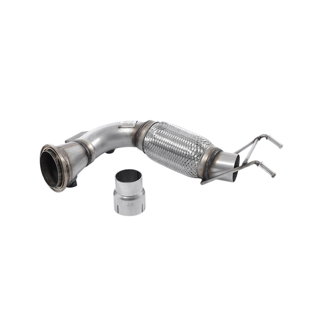 Milltek New Mini Mk3 (F56) Cooper 1.5T (Pre-LCI only) 2014-2018 Large-bore Downpipe and De-cat Exhaust - Fits OE System