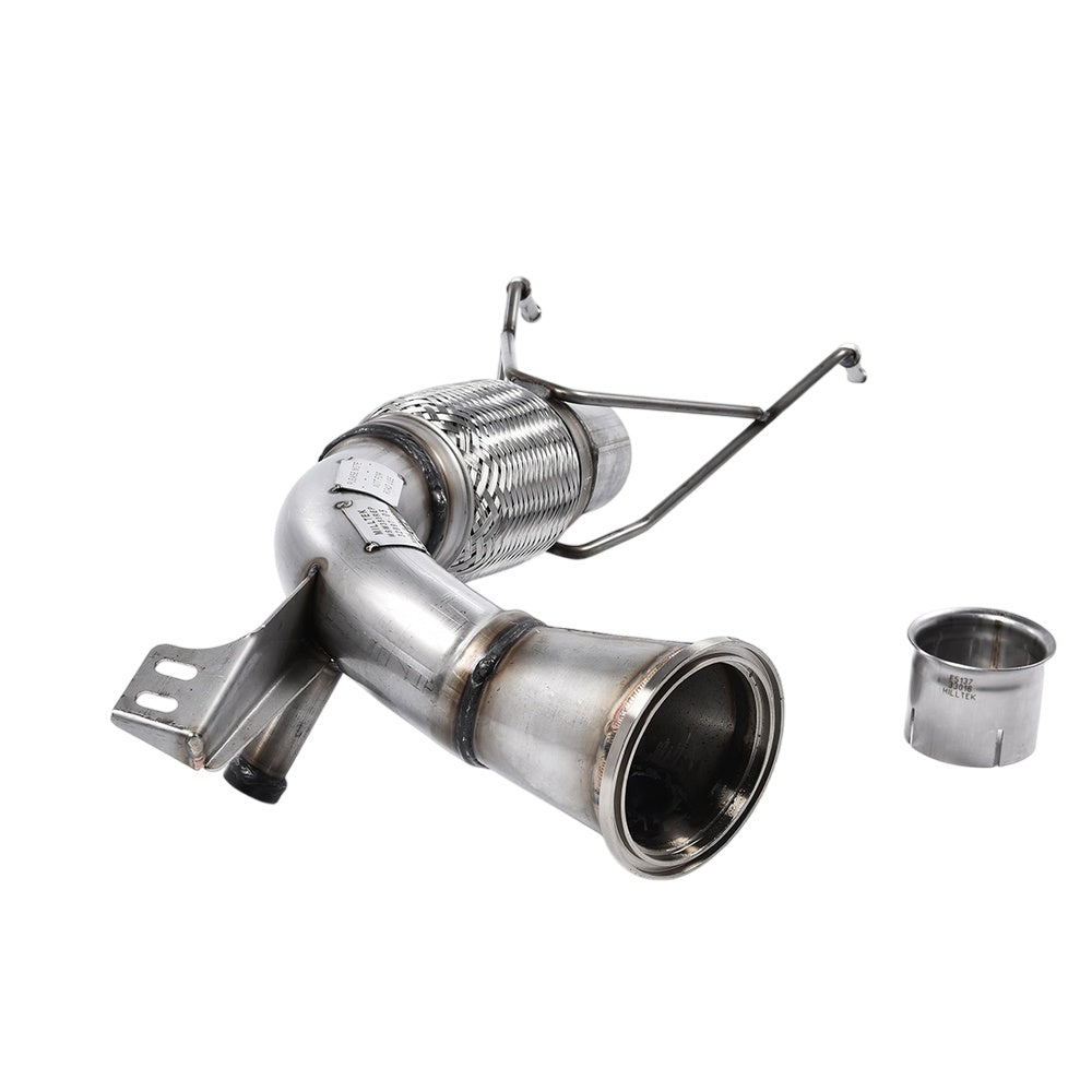 Milltek New Mini Mk3 (F56) Mini Cooper S 2.0 Turbo (Rest of World) 2014-2023 Large-bore Downpipe and De-cat Exhaust - Fits OE System