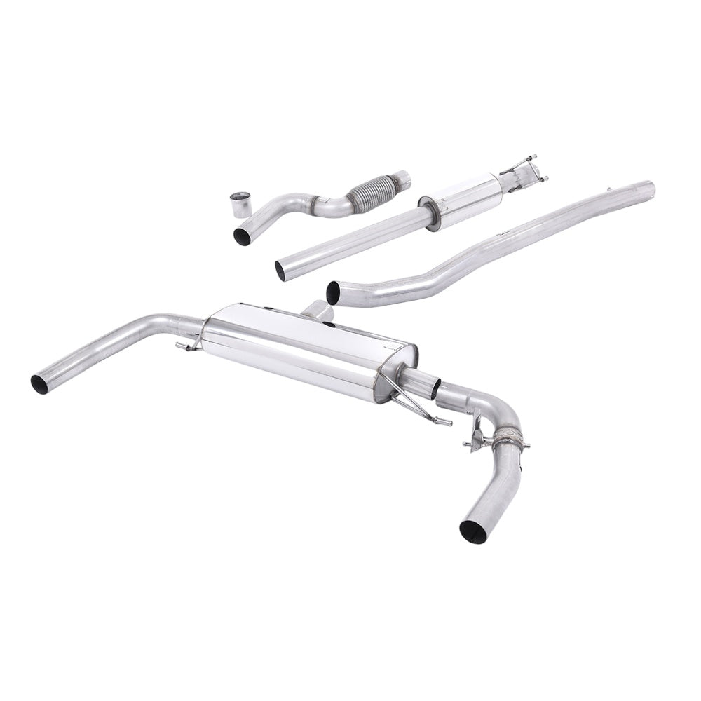 Milltek Mercedes CLA-Class CLA45 AMG 2.0 Turbo 2013-2018 Cat-back Exhaust - Resonated Valved