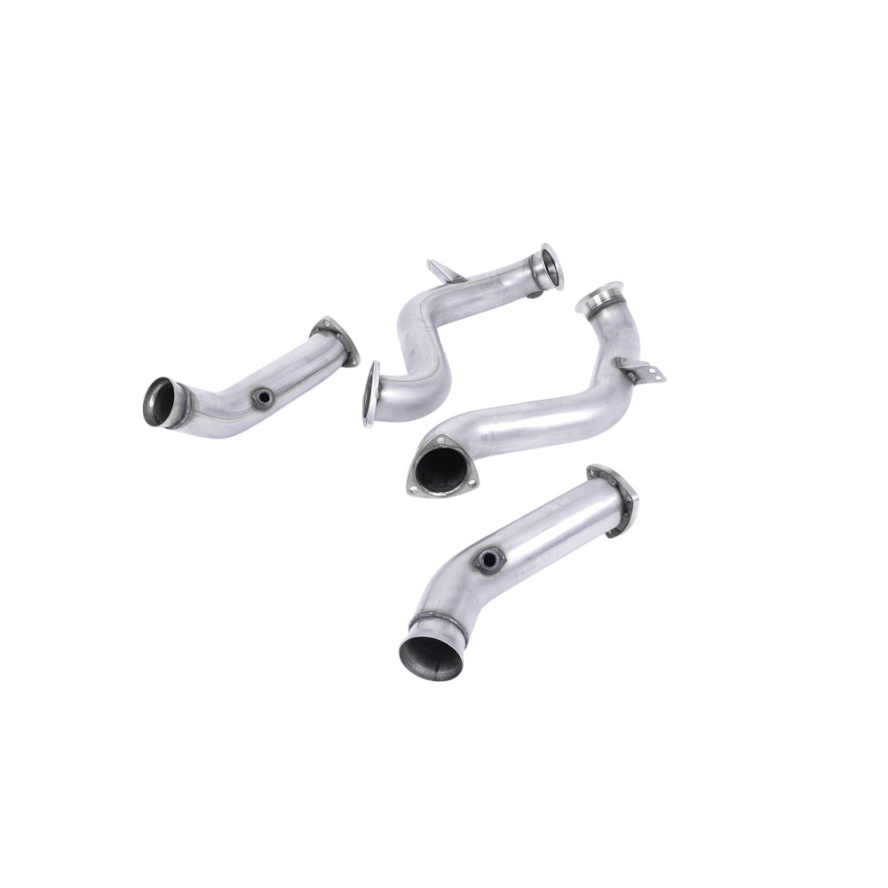 Milltek Mercedes C-Class C63 & C63 S (W205) Saloon 4.0 Bi-Turbo V8 (Non-GPF Equipped Models Only) 2015-2023 Large-bore Exhaust Downpipes and Cat Bypass Exhaust Pipes Exhaust