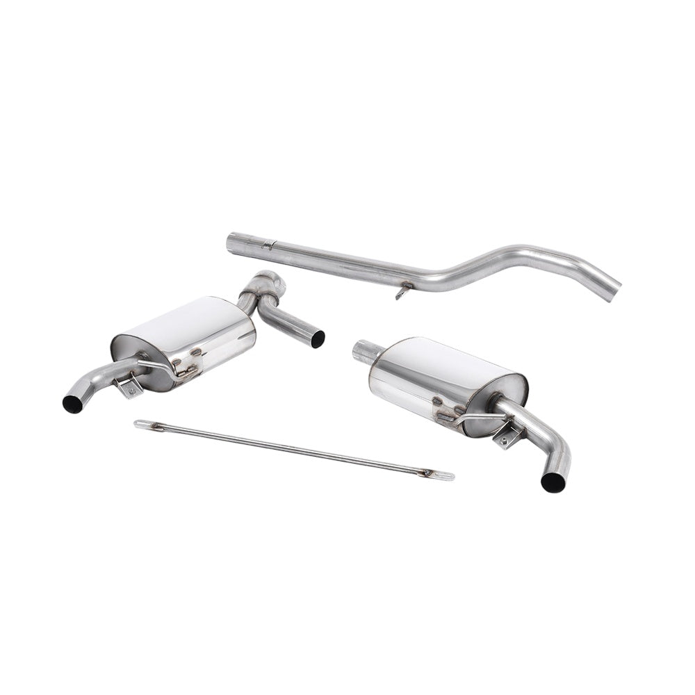 Milltek Renault Clio 200 (inc. Cup) 2009-2012 Cat-back Exhaust - Non-Resonated
