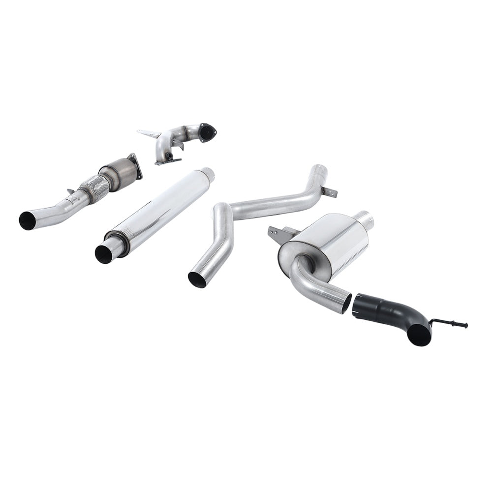 Milltek Renault Megane Renaultsport 250 and 265 (including Cup) 2010-2017 Turbo-back including Hi-Flow Sports Cat Exhaust - Resonated