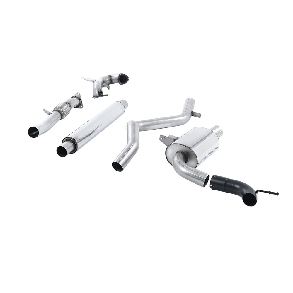 Milltek Renault Megane Renaultsport 250 and 265 (including Cup) 2010-2017 Turbo-back excluding Hi-Flow Sports Cat Exhaust - Resonated