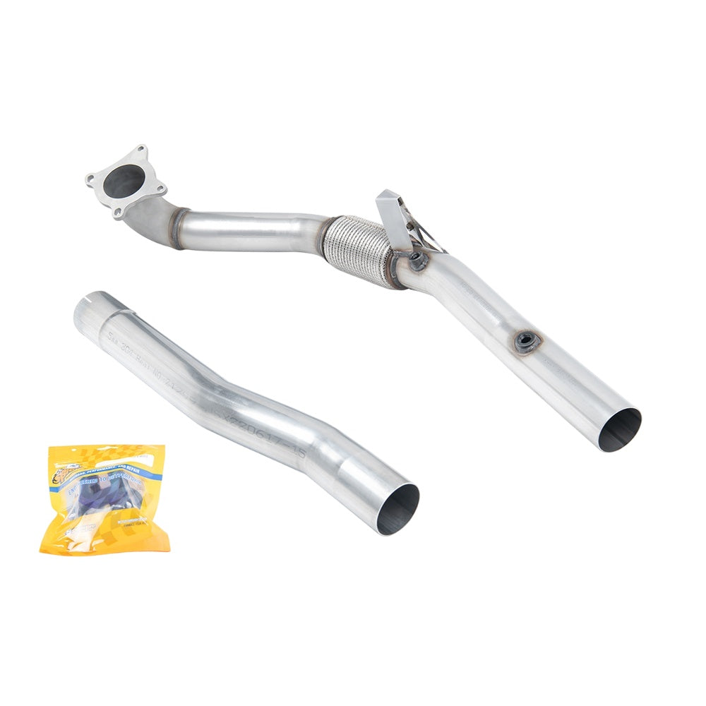 Milltek Volkswagen Scirocco R 2009-2016 Large-bore Downpipe and De-cat Exhaust