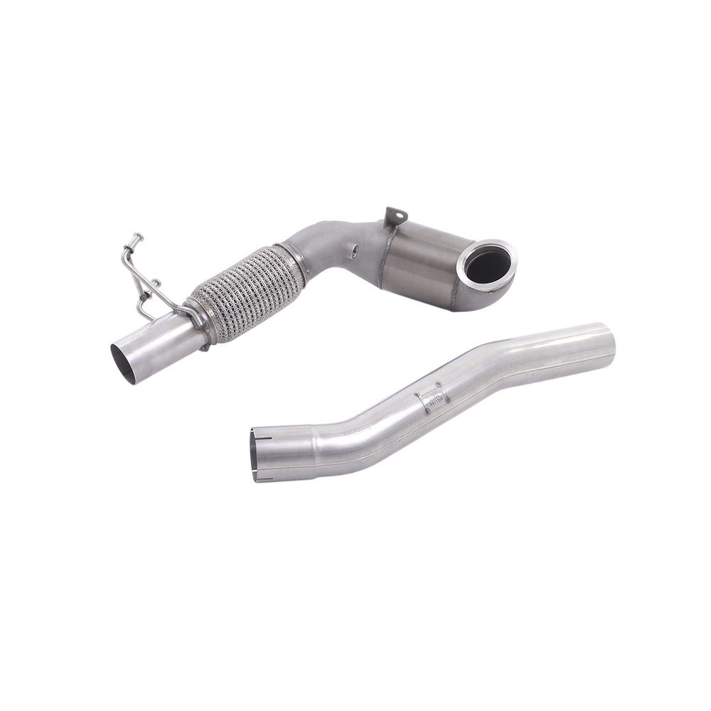 Milltek Skoda Octavia vRS 2.0 TSI 245PS Hatch & Estate (manual and DSG-auto‚ Non-OPF/GPF & Post Facelift) 2018-2019 Cast Downpipe with Race Cat Exhaust