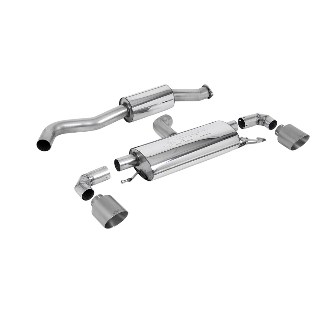 Milltek Toyota Yaris GR & GR Circuit Pack 1.6T (OPF/GPF Models Only) 2020-2023 Particulate Filter-back Exhaust  - Resonated GT-115 Titanium Trims