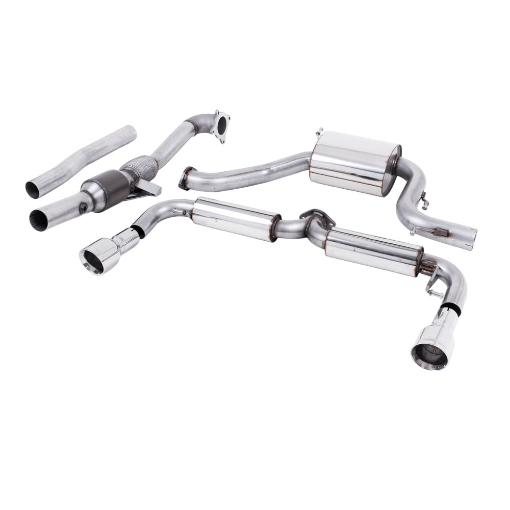 Milltek Volkswagen Scirocco R 2009-2016 Turbo-back including Hi-Flow Sports Cat Exhaust - 3 - SSXVW138