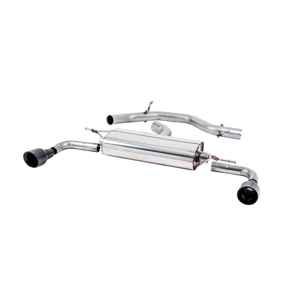 Milltek Volkswagen Golf Mk6 GTi 2.0 TSI 210PS 2009-2013 Cat-back Exhaust - Non-Resonated with Black Trims