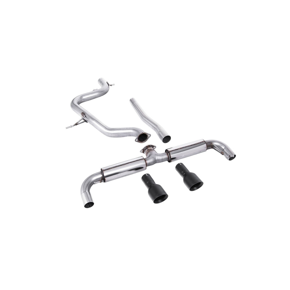 Milltek Volkswagen Golf Mk6 GTD 2.0 TDI 170PS 2009-2013 Particulate Filter-back Exhaust - with Matt Black Trims