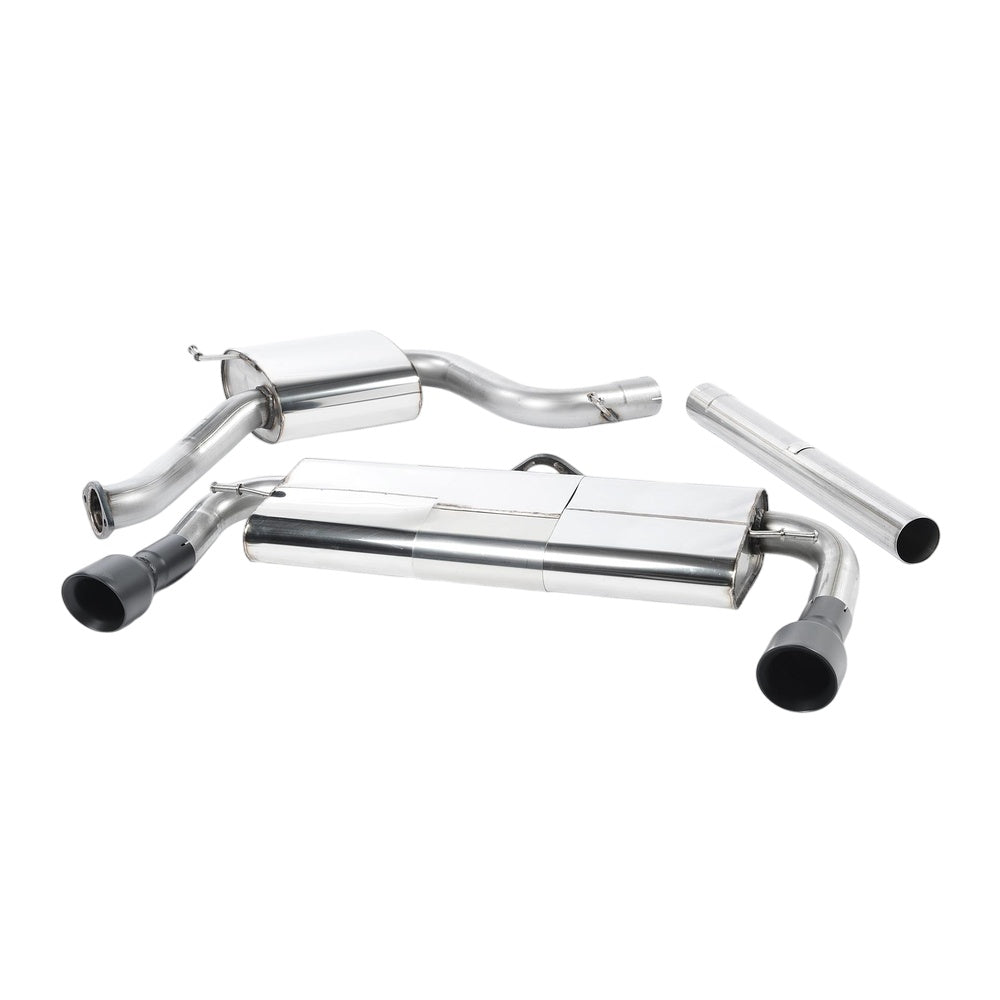 Milltek Volkswagen Golf MK7 GTi (including GTi Performance Pack‚ Clubsport & Clubsport S models) 2013-2016 Cat-back Exhaust - Black Tips - SSXVW226