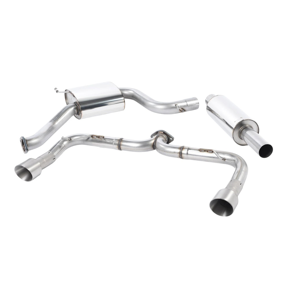 Milltek Volkswagen Golf MK7 GTi (including GTi Performance Pack‚ Clubsport & Clubsport S models) 2013-2016 Cat-back Exhaust - Titanium Tips - SSXVW228