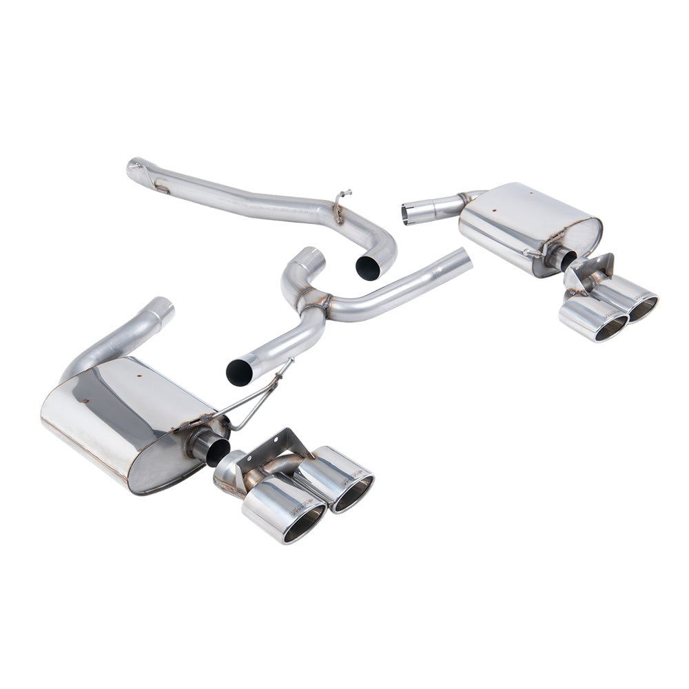 Milltek Volkswagen Golf Mk7.5 R Estate / Variant 2.0 TSI 300PS (GPF Equipped Models Only) 2019-2020 Cat-back Exhaust - Non-Resonated Polished Tips