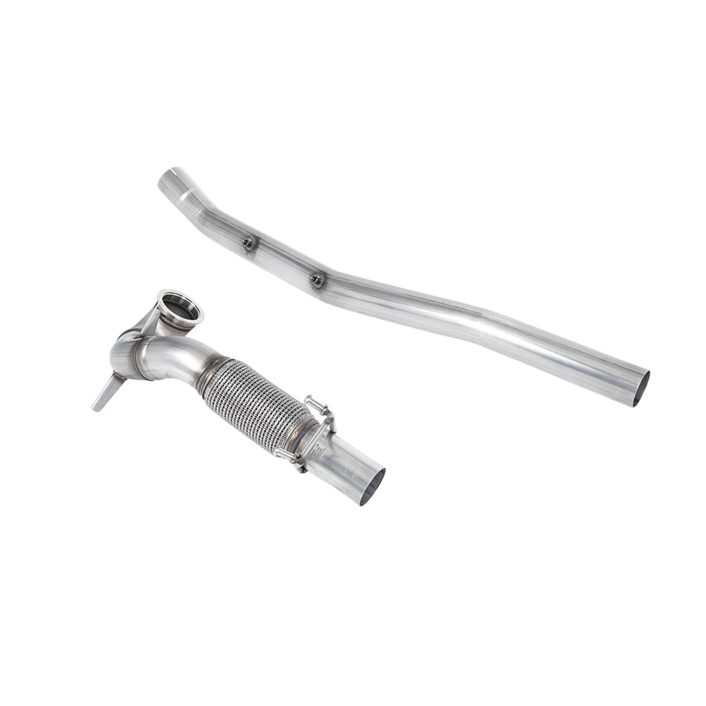 Milltek Volkswagen T-Roc R 2.0TSI 300ps (with OPF/GPF) 2019-2023 Large-bore Downpipe and De-cat Exhaust - Fits with Milltek System