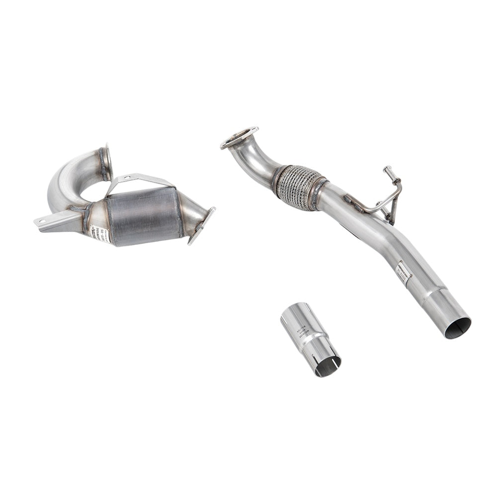 Milltek Volkswagen Up! GTI 1.0TSI 115PS (3 & 5 Door) 2018-2023 Hi-Flow Sports Cat and Downpipe Exhaust - Fits with OE System