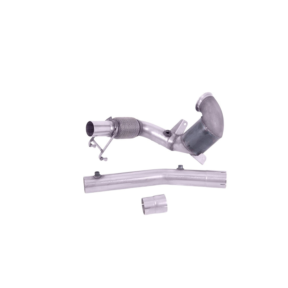 Milltek Volkswagen Polo GTI 2.0 TSI (AW 5 Door) - GPF/OPF Models Only 2019-2021 Hi-Flow Sports Cat and Downpipe Exhaust - Non-Resonated Fits with OE System - SSXVW563