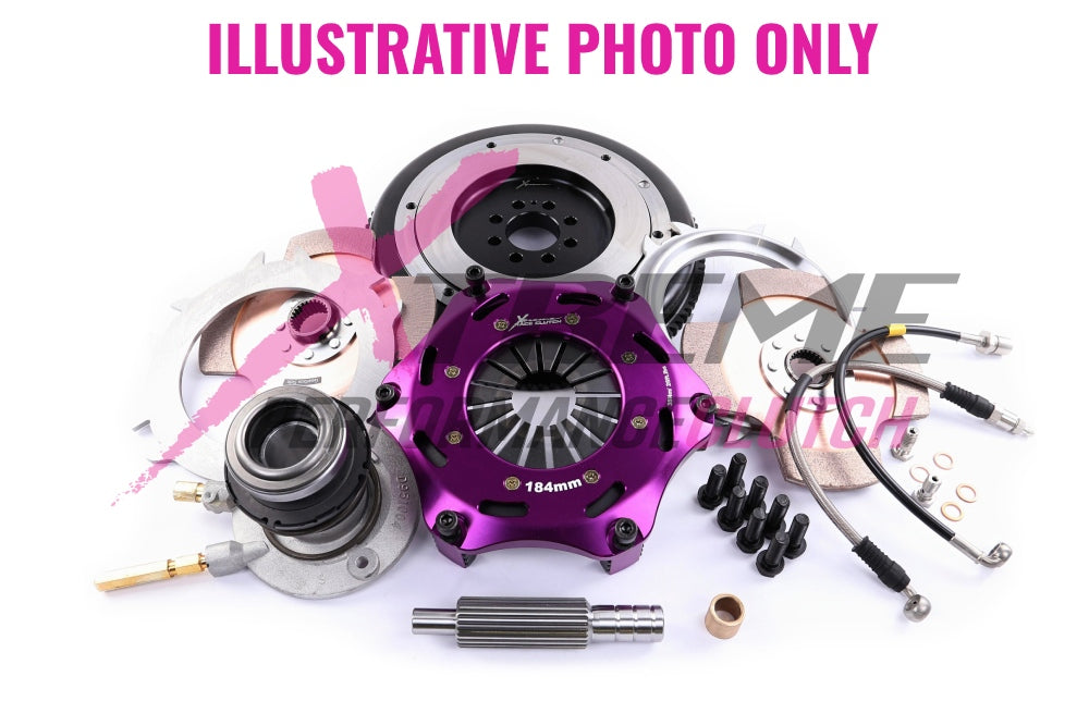 Xtreme Performance - 184mm Rigid Ceramic Twin Plate Clutch Kit Incl Flywheel & CSC 1220Nm