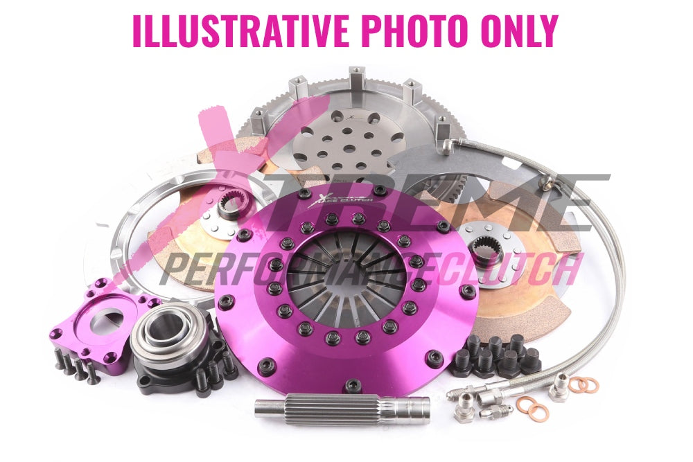 Xtreme Performance - 200mm Rigid Ceramic Twin Plate Clutch Kit Incl Flywheel & CSC 1200Nm