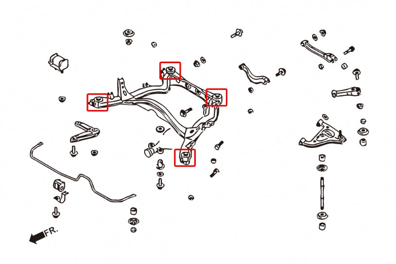 Rear Subframe Bushing Nissan Skyline