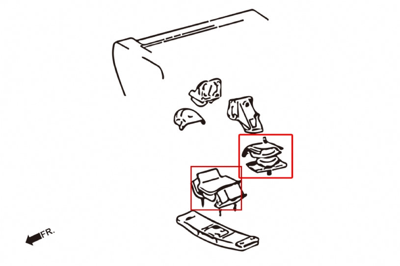 Reinforced Engine Mount Lexus GS, SC, Toyota Soarer