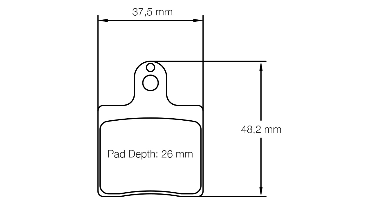 Pagid Racing K 2 Brake Pads - Front | S5101K02001 - Pagid Racing brake pads
