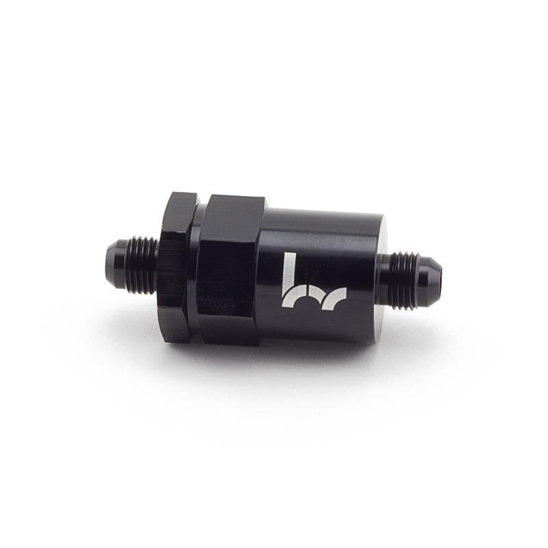 Black Inline Fuel Filter -6AN to -6AN (Universal)