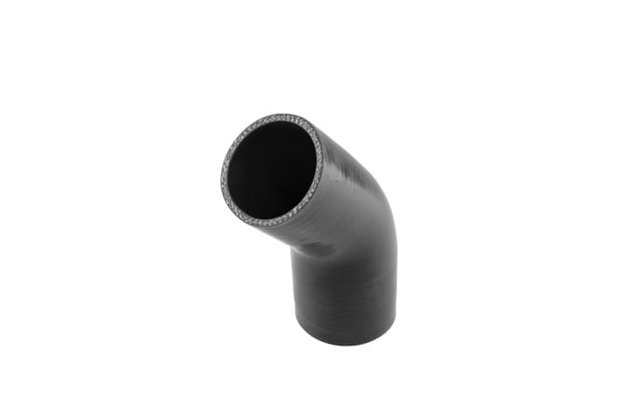 Silicon Hose 45 Reducer Elbow 2.25"-2.50" BLACK by Turbosmart - performance upgrade from Torque Lab