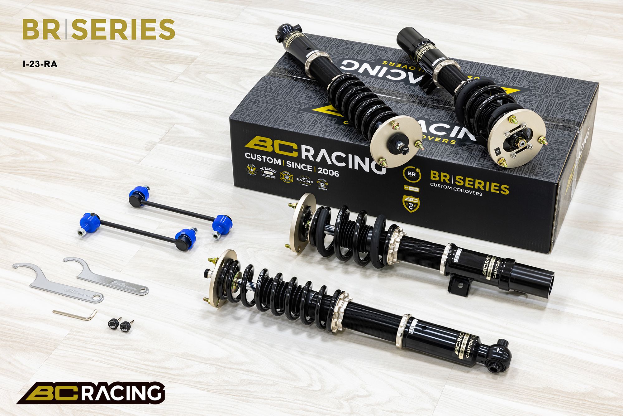 BC Racing BR Series Extra Low coilovers for BMW 7 Series E38 Sedan 1994–2001