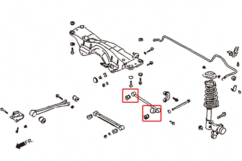 Rear Rear Lateral Arm Bushing Subaru Forester, Impreza, Legacy/outback