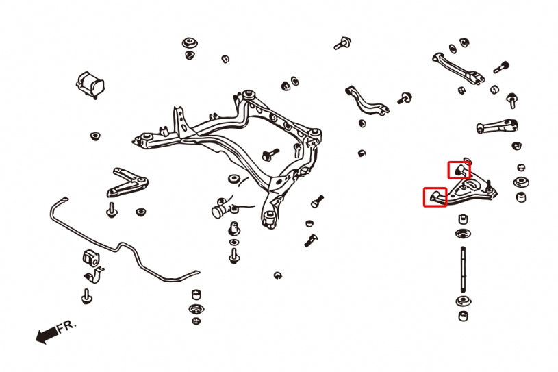 Rear Lower Control Arm Bushing Infiniti Q45, Nissan 240SX, Skyline