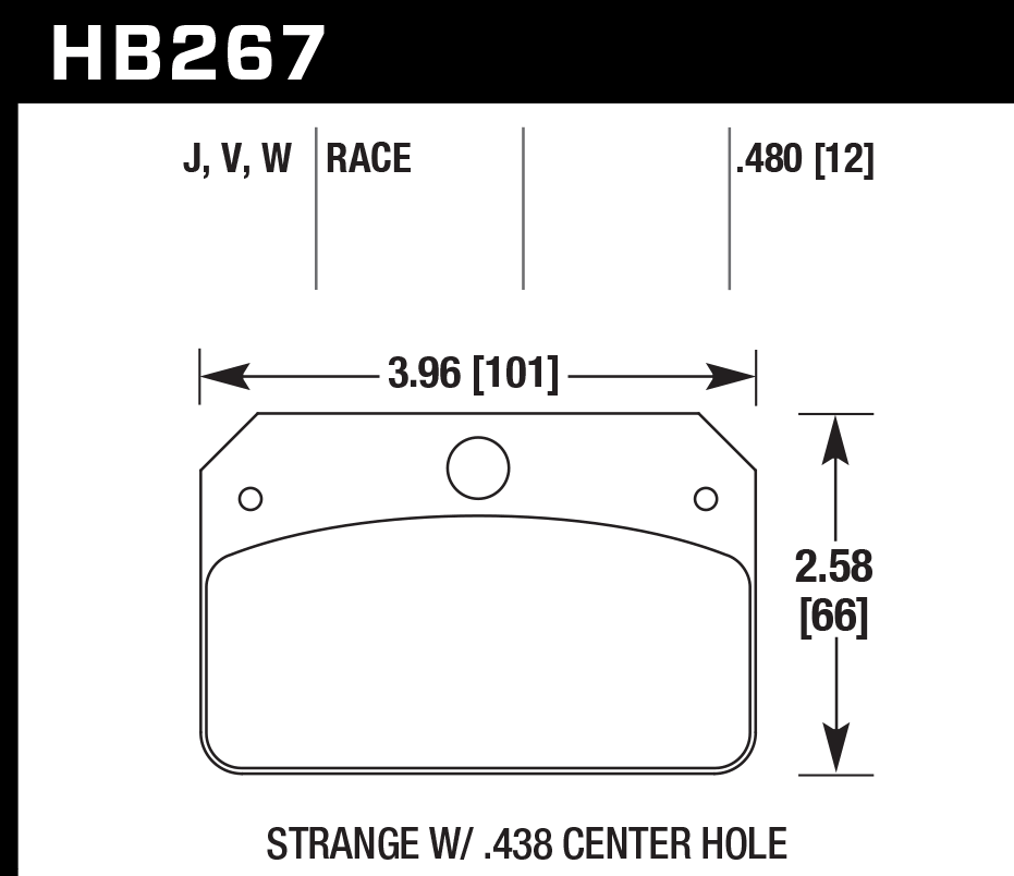 HB267W.480 - Hawk DTC-30 Brake Pads;