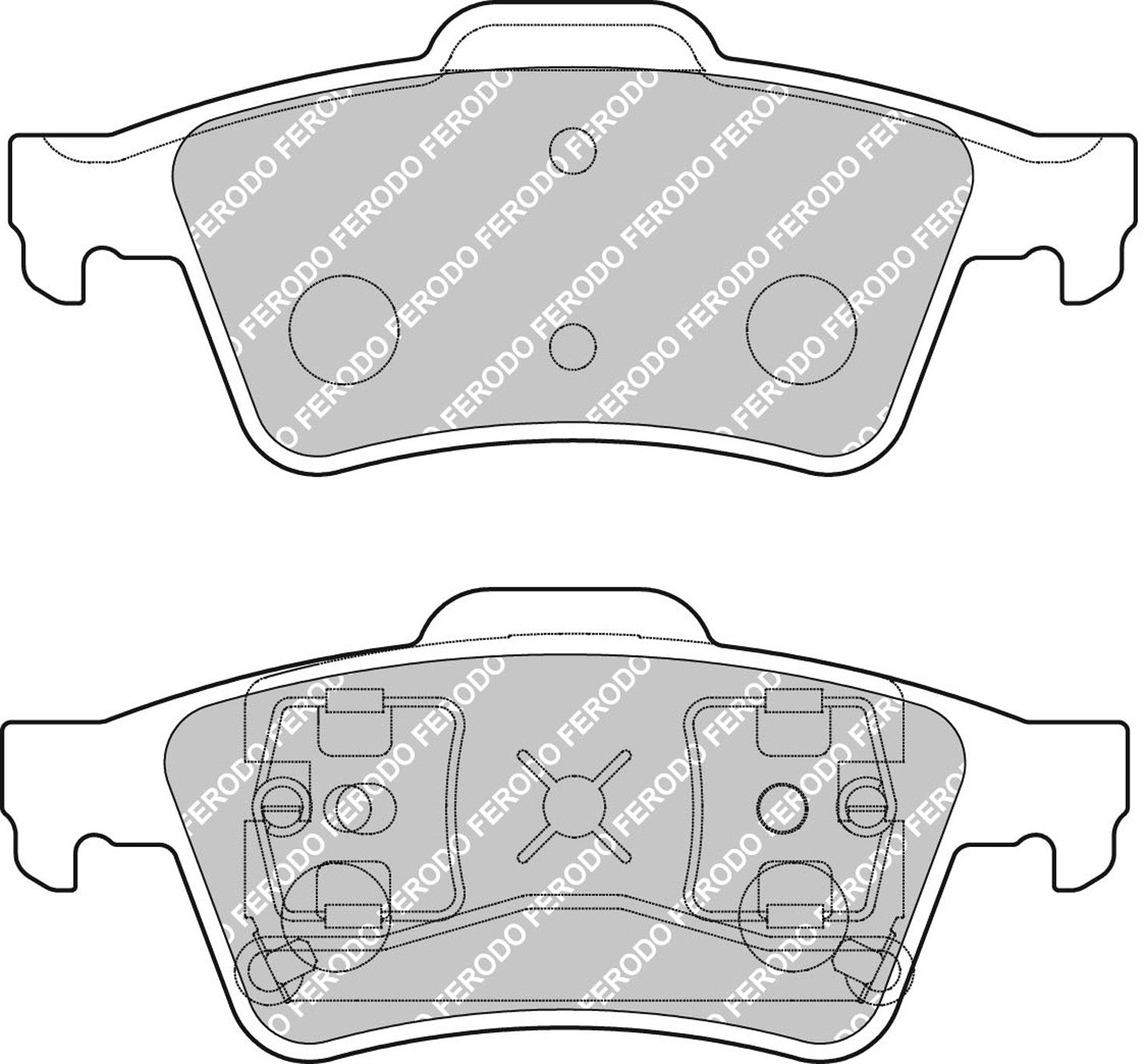Ferodo Semi-Metallic Brake Pads | FER-FCP1540H