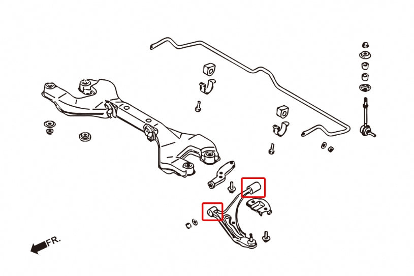 Front Lower Arm Bushing Nissan Primera