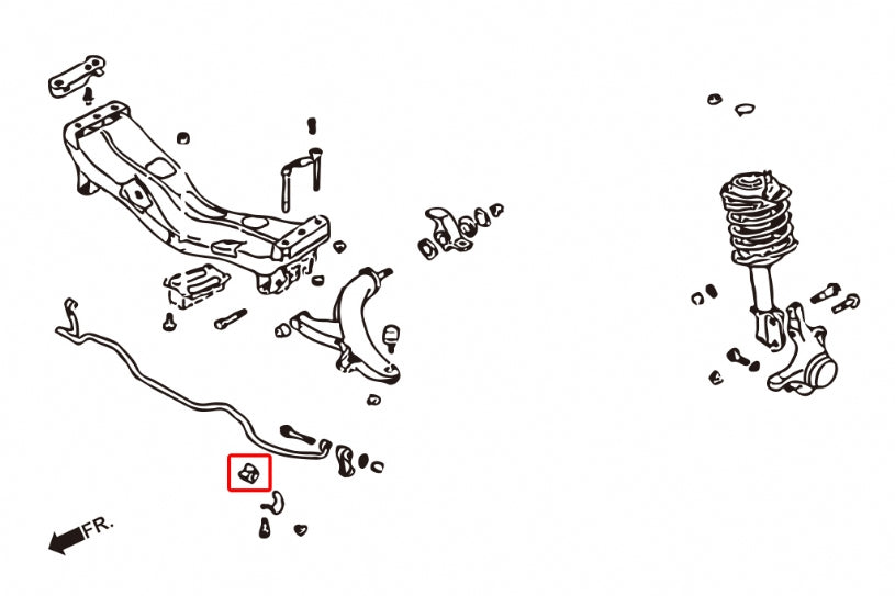 Front/rear- Reinforced Stabilizer Bushing Subaru Forester, Impreza, Legacy/outback