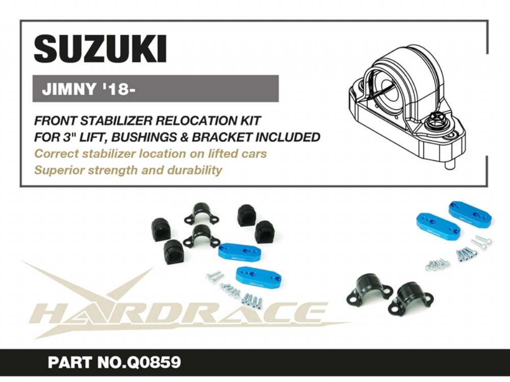 Front Stabilizer Relocation Kit Suzuki Jimny