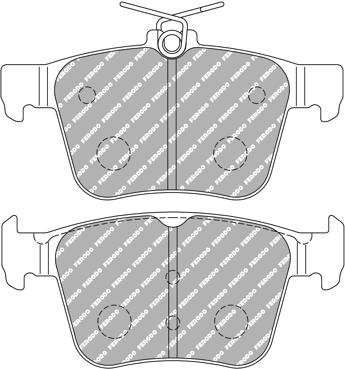 Ferodo Semi-Metallic Brake Pads | FER-FCP4697W
