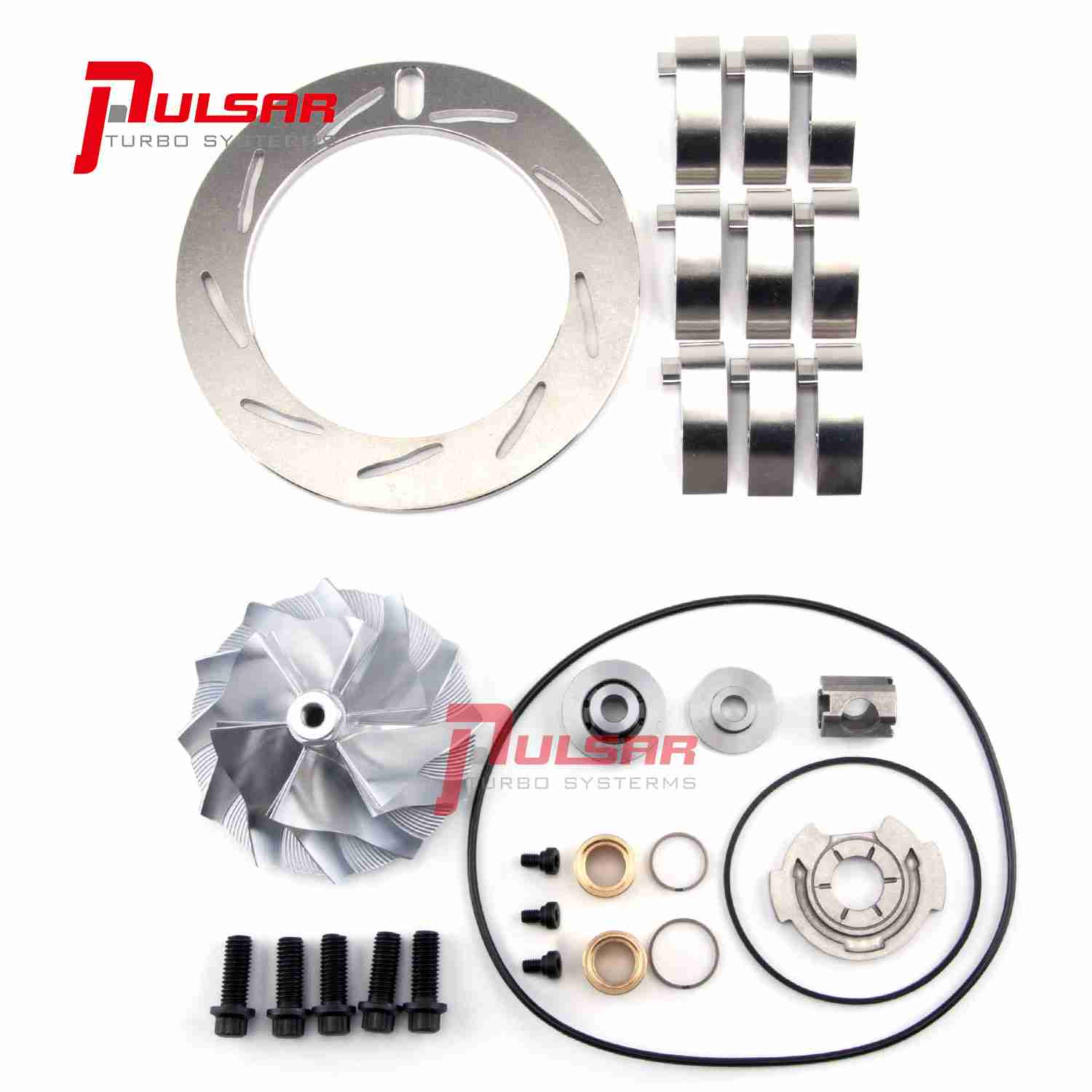 Pulsar Turbo 05-07 Ford 6.0L Powerstroke Turbo Billet Wheel+Rebuild Kit+Unison Ring+13.2mm Vanes by Pulsar Turbo available at Torque Lab