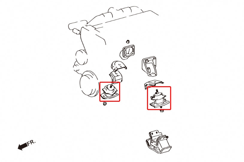 Harden Engine Mount Lexus GS, SC, Toyota Soarer, Supra