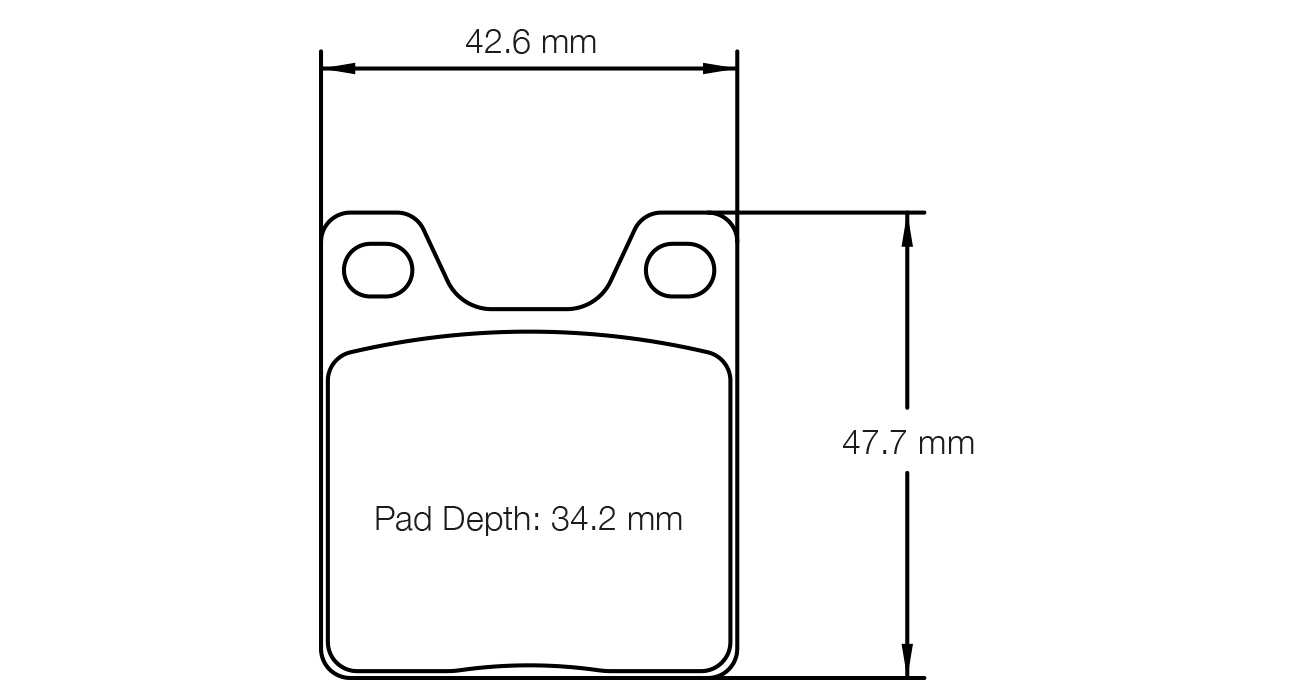 Pagid Racing K 1 Brake Pads - Rear | S5104K01001 - Pagid Racing brake pads