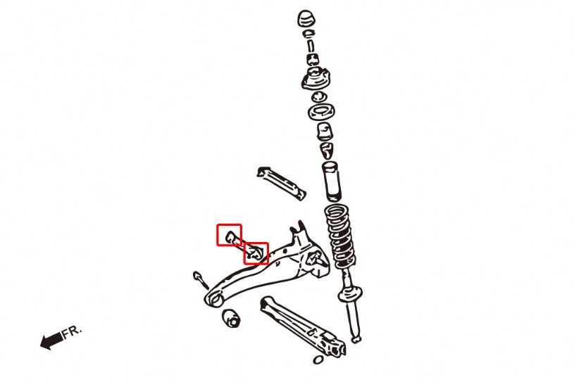 Rear Toe Arm Bushing Mitsubishi Lancer evolution, Lancer mirage